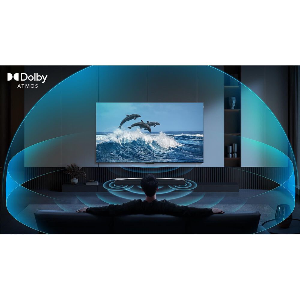 TCL 85" Class QM7K Series 4K UHD HDR QD-Mini LED - Smart Google TV with Q Class 5.1.2 Channel Soundbar System in Black, , large