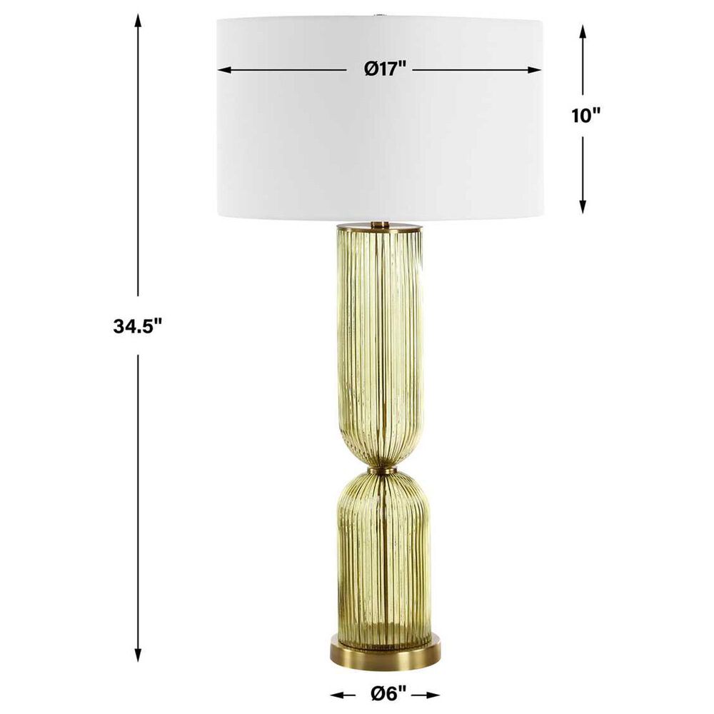 Uttermost Mirah Table Lamp in Olive and Brass, , large