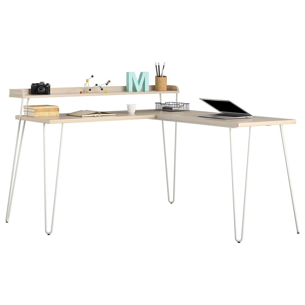 DHP Deacon L-Desk in Natural, , large