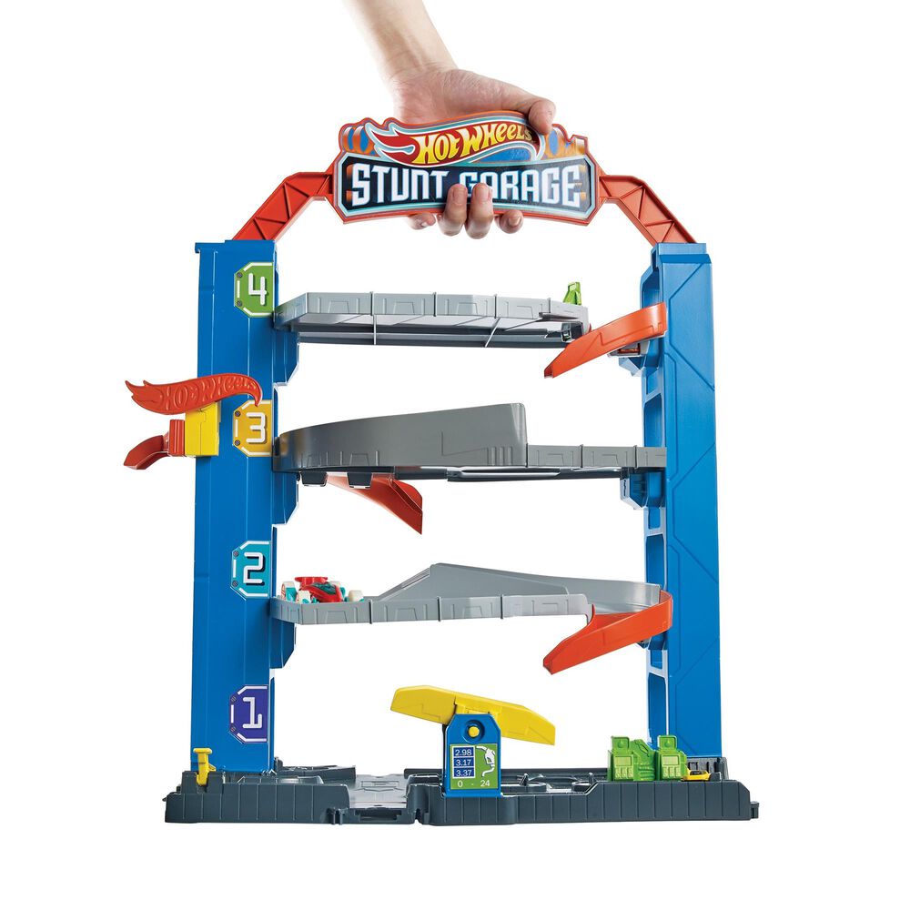 Hot Wheels City Stunt Garage Play Set, , large