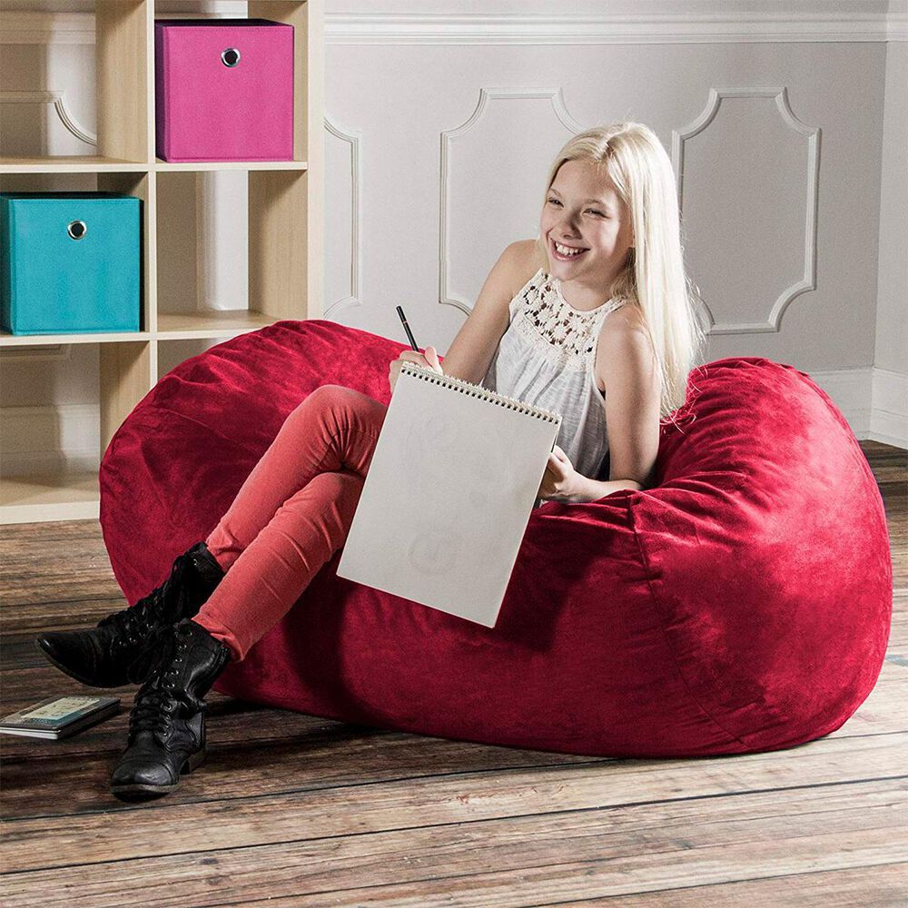 Jaxx 4&#39; Lounger Bean Bag in Cherry, , large