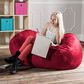 Jaxx 4" Lounger Bean Bag in Cherry, , large