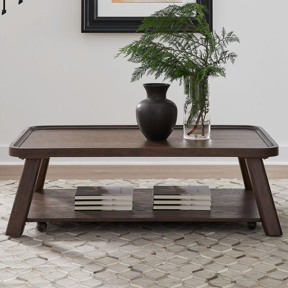 Belle Furnishings Rowland Cocktail Table with Casters in Bronze Spice, , large