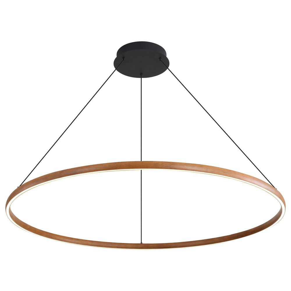 Golden Lighting Veritas 47&quot; 1-Light Chandelier in Driftwood, , large