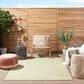 Nourison Courtyard Ivory and Green 5" x 7" Indoor/Outdoor Area Rug, , large