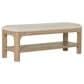 Coaster Solano Upholstered Bench in Beige, , large