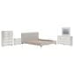 Ashley Zuraleus 5-Piece California King Upholstered Platform Bedroom Set in Matte White, , large