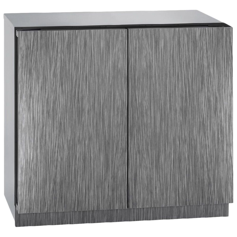 U-Line 36" French Door Wine Cooler with  Double Doors and Integrated Frame - Panels Sold Separately, , large