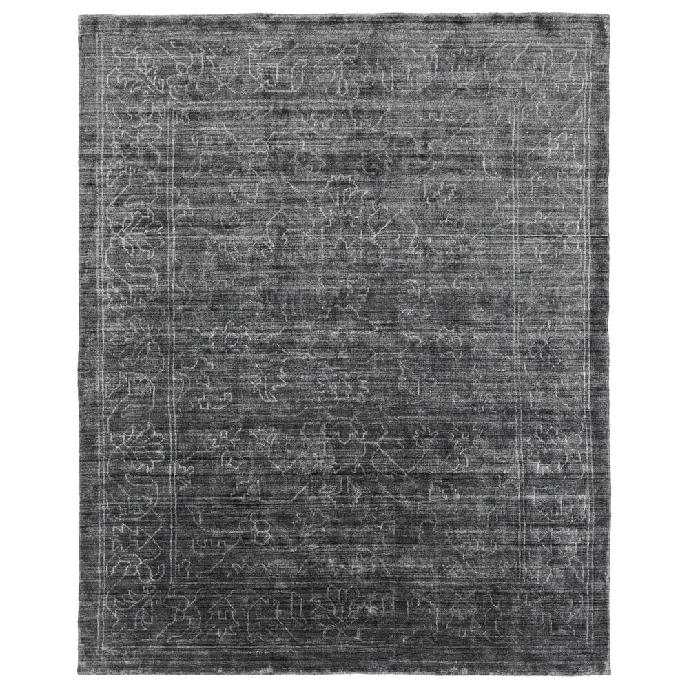 Surya Hightower 9" x 13" Charcoal and Light Gray Area Rug, , large