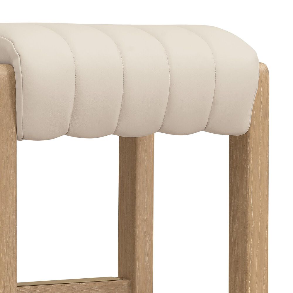 Hooker Furniture Banyon Bay Counter Stool in White Oak and Brushed Brass, , large