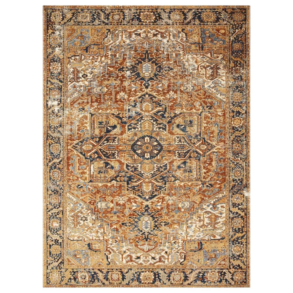 Loloi Sebastian 2"5" x 4" Red and Navy Area Performance Rug, , large