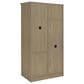 Coaster Cassara 2 Door Wardrobe Cabinet in Latte, , large