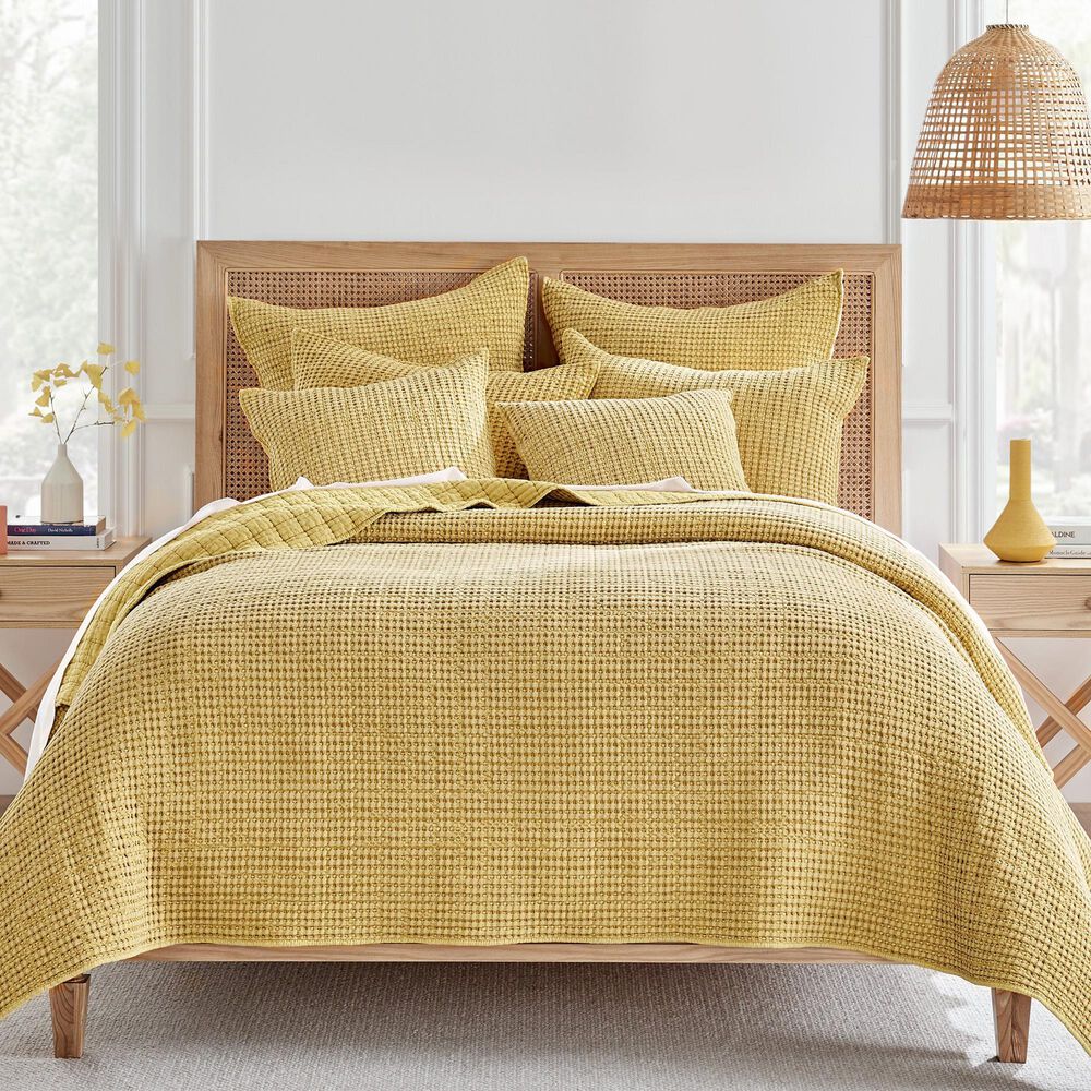 Levtex Mills Waffle 2-Piece Twin Quilt Set in Ochre, , large