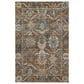 Dalyn Rug Company Silk Road Chocolate, Ivory, Gold, Copper, Blue, Teal and Mocha 8" x 10" Area Rug, , large