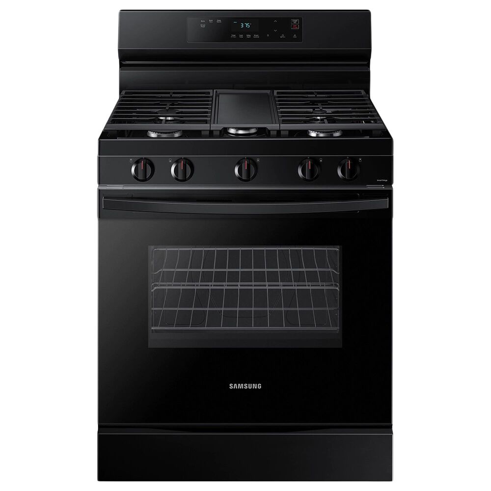 Samsung 6 Cu. Ft. Freestanding Gas Range with Integrated Griddle in Black, , large