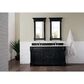 James Martin Vanities Brookfield 60" Double Bathroom Vanity in Antique Black with 3 cm Eternal Marfil Quartz Top and Rectangle Sinks, , large