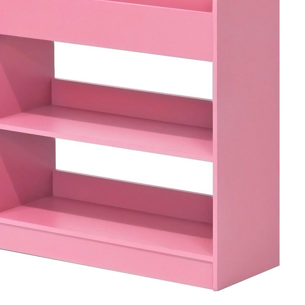 HOMLUX 5-Tier Magazine Bookshelf in Pink, , large