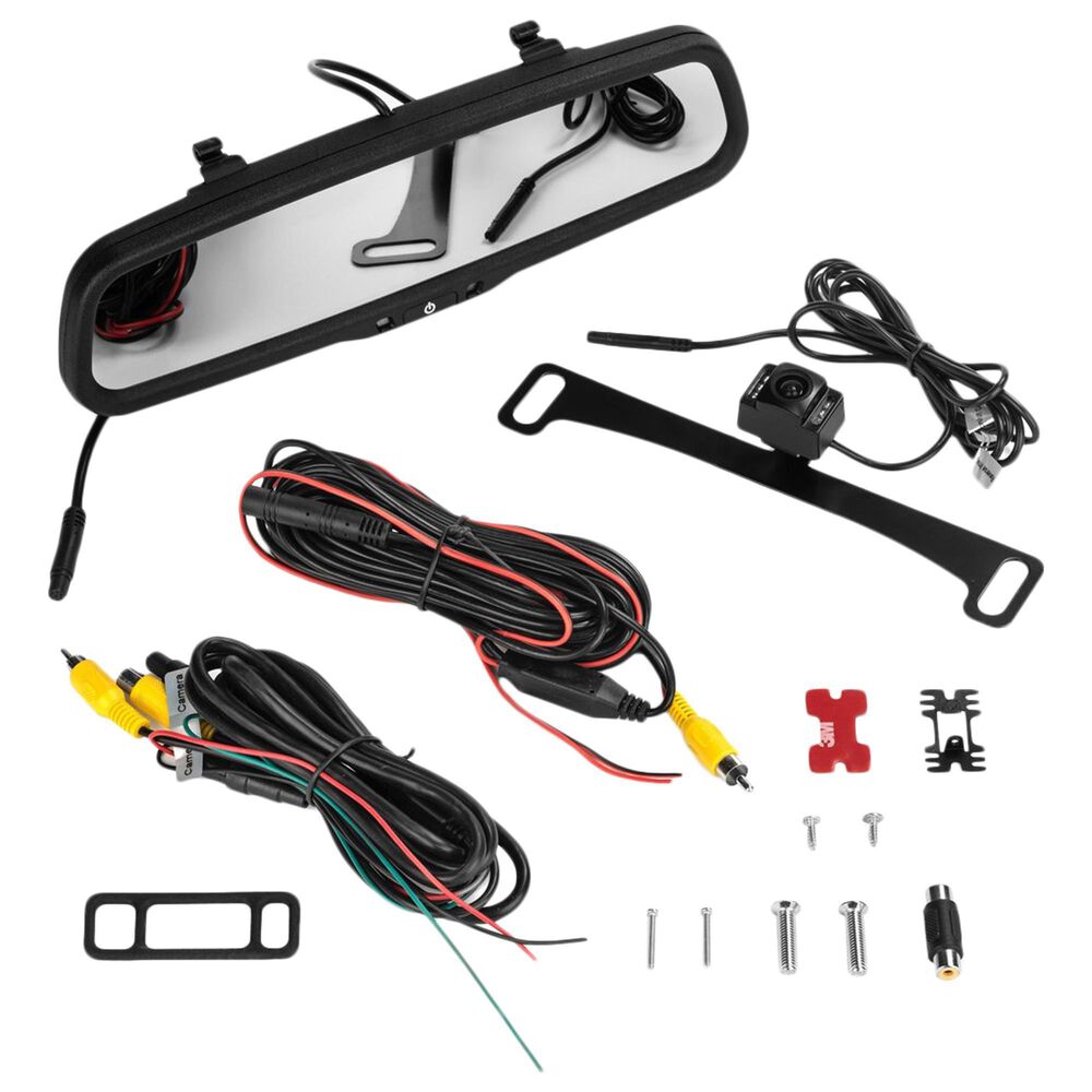 Boyo Rear View Mirror Monitor And IR Camera Combo, , large