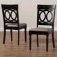 Baxton Studio Lucie Side Chair with Sand Cushion in Espresso Brown (Set of 2), , large