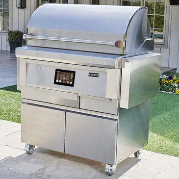 Coyote Outdoor 36" Pellet Freestanding Grill in Stainless Steel, , large