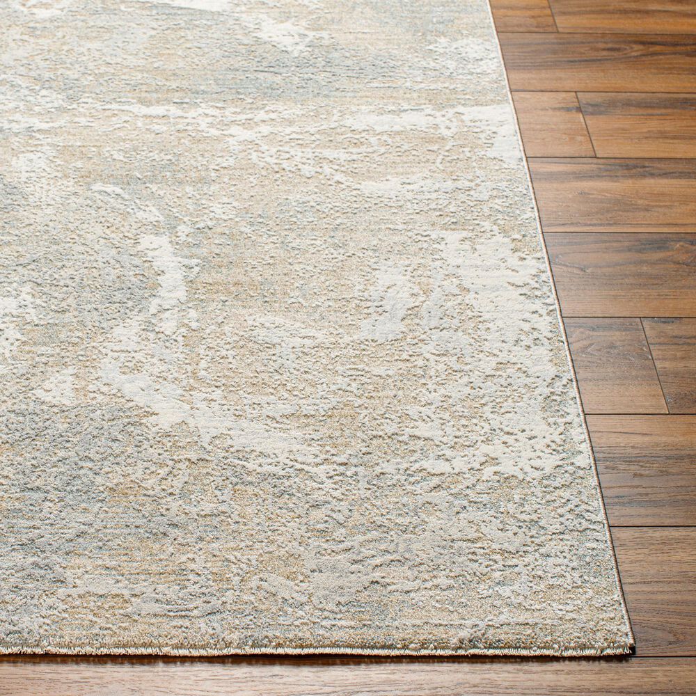 Surya Brunswick Cream, Light Gray, Charcoal, Light Brown, Mustard and Medium Brown 6'7" x 9'6" Area Rug, , large