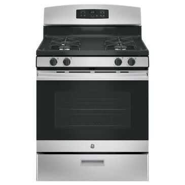 GE Appliances 4.8 Cu. Ft. Freestanding Gas Range in Stainless Steel, , large