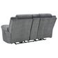 Ashley Tip-Off Power Reclining Loveseat in Slate, , large