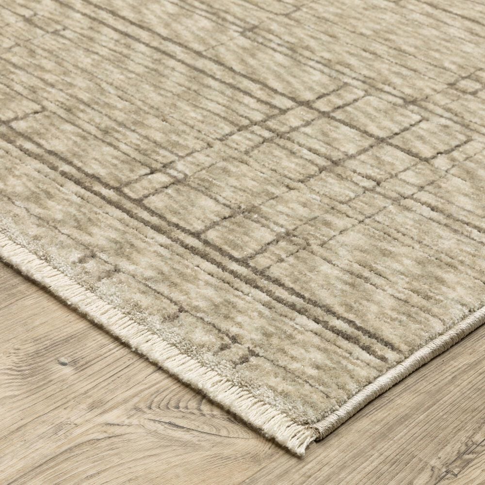 Oriental Weavers Capella Beige and Brown 9&#39;10&quot; x 12&#39;10&quot; Area Rug, , large