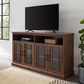 Walker Edison Hazel 58" TV Stand in Dark Walnut, , large