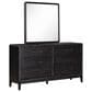 Riva Ridge Ambrose 6-Drawer Dresser and Mirror in Obsidian Mist, , large
