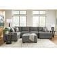 Ashley Clarington 3-Piece Right Facing Sectional with Chaise in Greystone, , large
