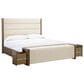 Ashley Marxmore King Upholstered Storage Bed with Two Nightstands in Brown, , large