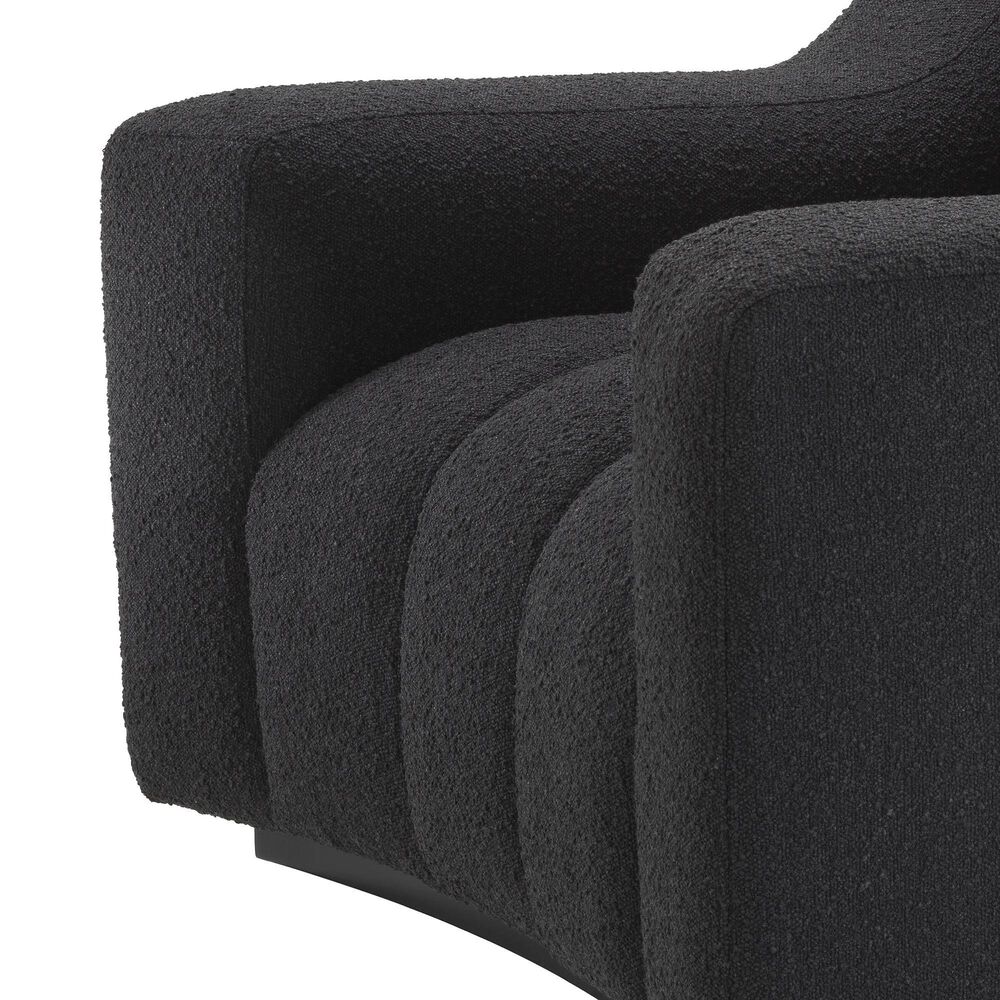 Eichholtz Kelly Accent Chair A115206 in Boucle Black, , large