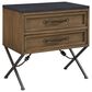 Sterling Timber Tarrington 2-Drawer Nightstand in Almond and Black, , large