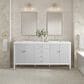 James Martin Vanities Myrrin 72" Double Vanity in Bright White with 3 cm White Zeus Quartz Top, , large