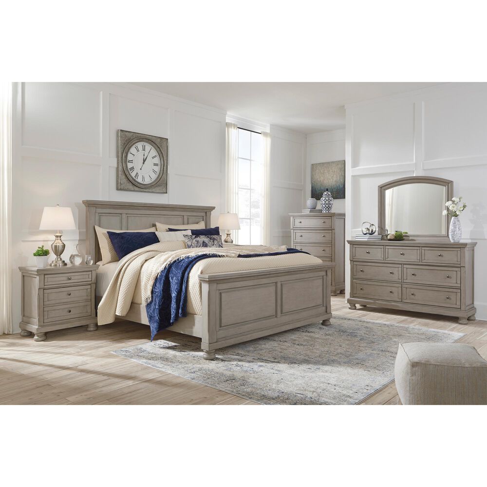 Ashley Lettner 5-Drawer Chest in Burnished Light Gray, , large