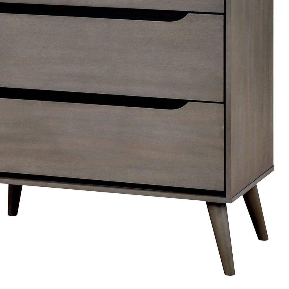 Furniture of America Lennart 4-Drawer Chest in Gray, , large