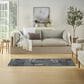 Nourison Garden Oasis GOA02 Navy 2" x 6" Indoor/Outdoor Runner, , large