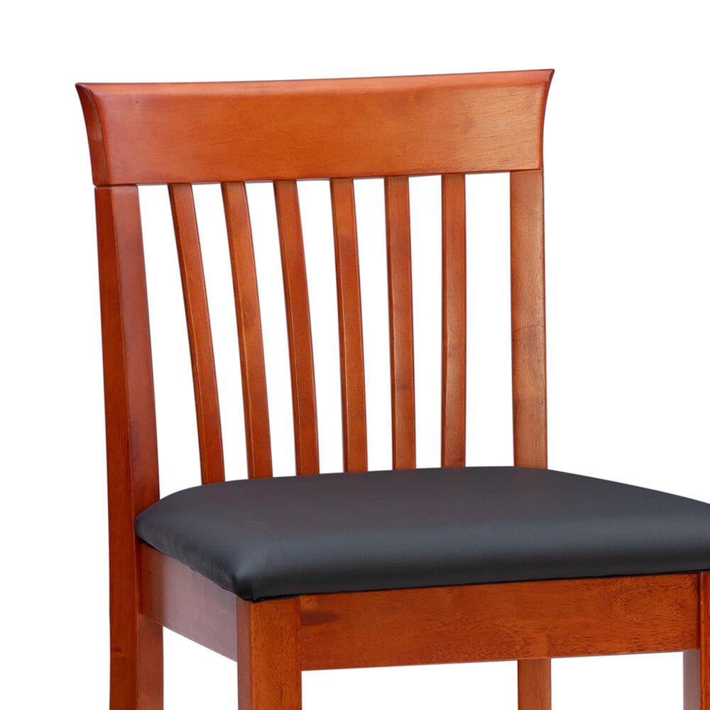 Linon Home Decor Torino Craftsman Counter Stool in Dark Cherry, , large