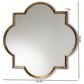 Baxton Studio Tiana Quatrefoil Accent Wall Mirror in Antique Bronze and Gold, , large