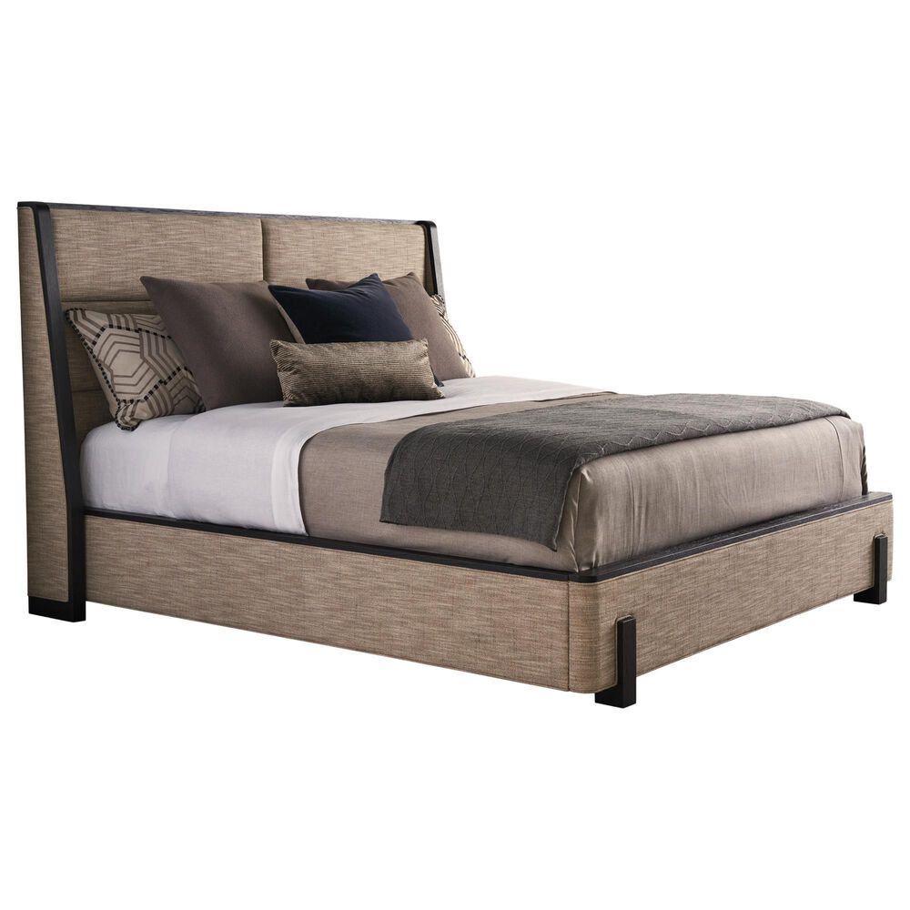 Lexington Furniture Zanzibar Barcelona King Upholstered Bed in Deep Espresso, , large