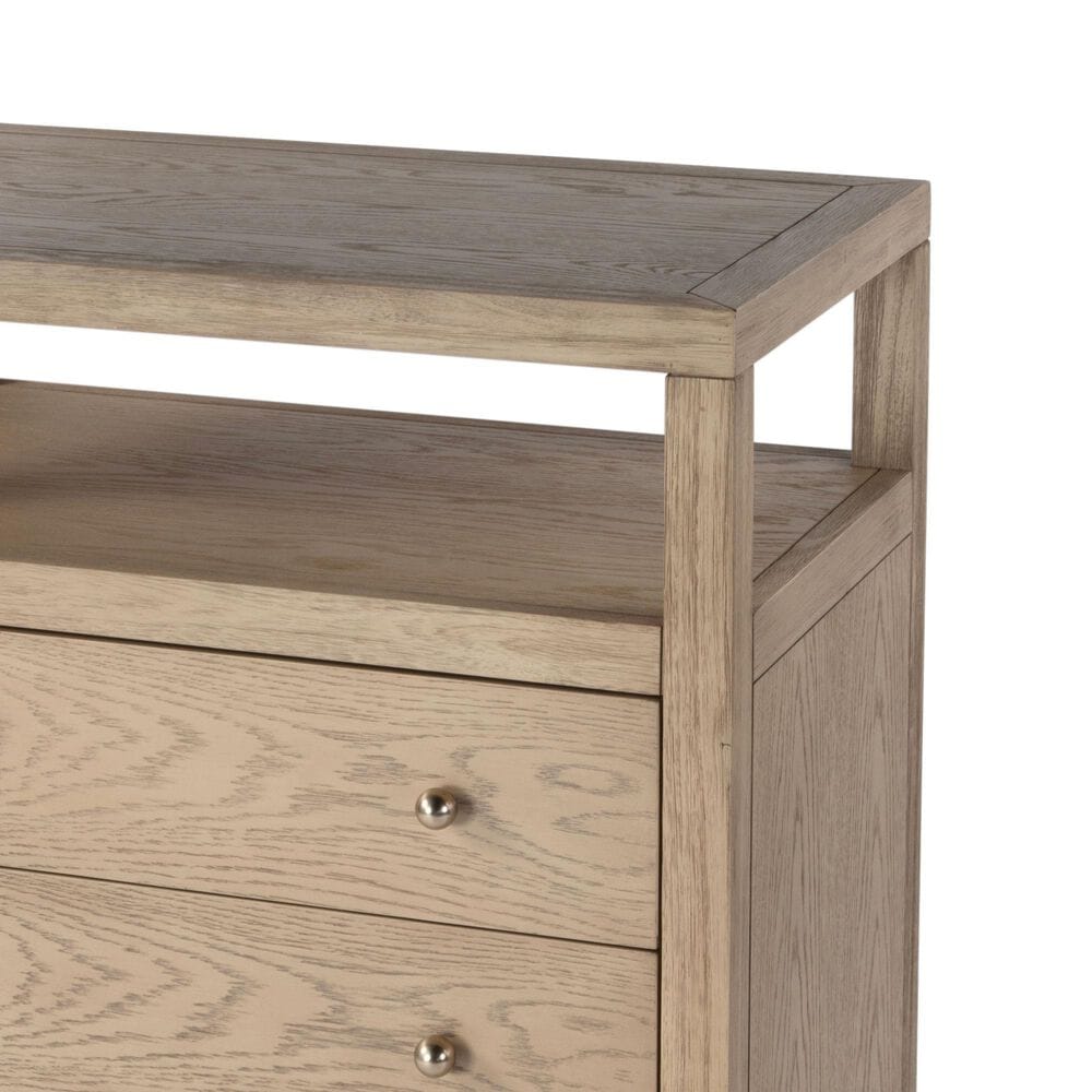 Butler Specialty Company Nora 3-Drawer Nightstand in Light Oak, , large