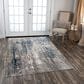 RIZZY Anatolia 9" x 12" Blue Area Rug, , large