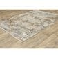 Oriental Weavers Bauer Stressed Abstract 7"10" x 10"10" Beige Area Rug, , large