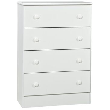 Living Essentials Promotional 4 Drawer Chest in White, , large