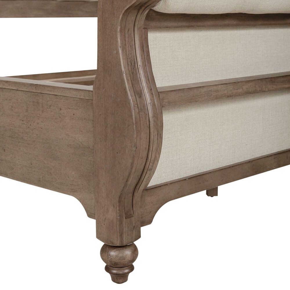 Belle Furnishings Americana Farmhouse King Sleigh Bed in Dusty Taupe, , large