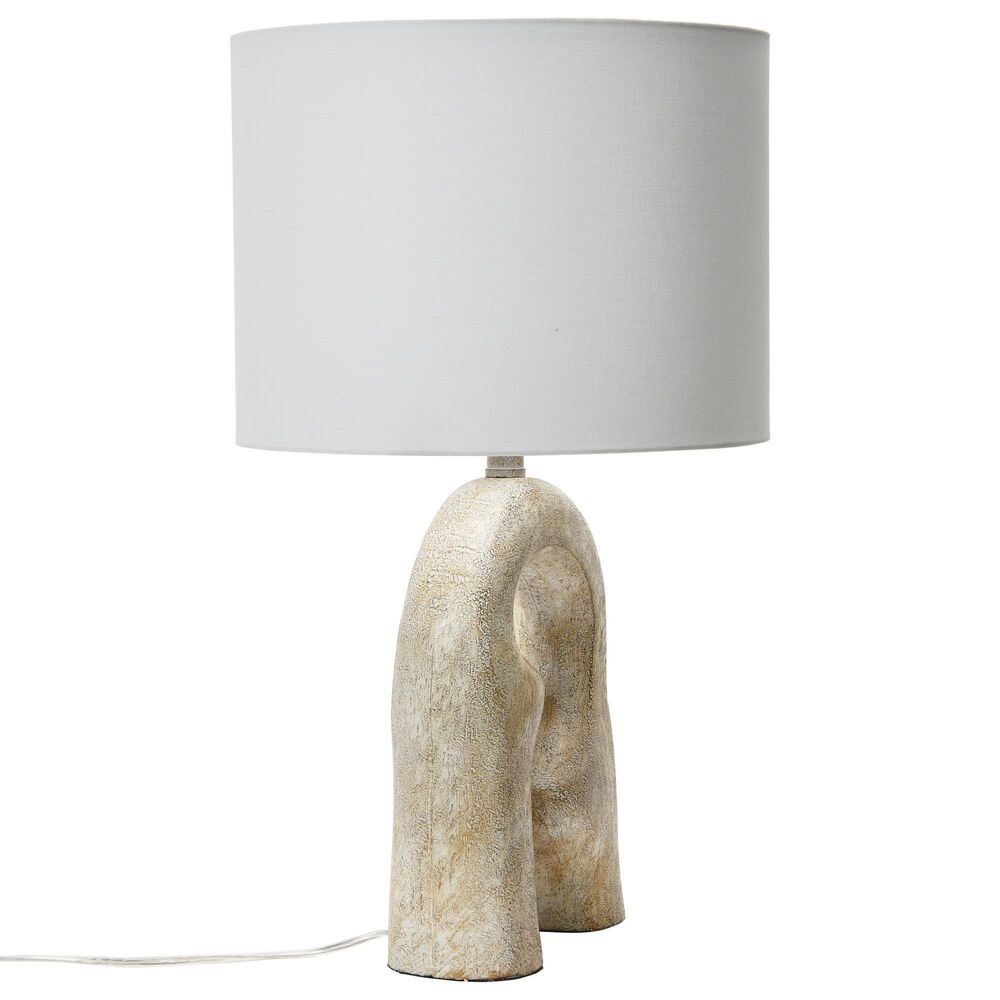 Creative Coop Sydney Abstract Table Lamp in Distressed Natural, , large