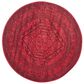 Safavieh Adirondack ADR108F-4R 4" x 4"  Red/Black Round Rug, , large