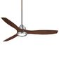 Minka-Aire Skyhawk 60" LED Ceiling Fan in Brushed Nickel, , large