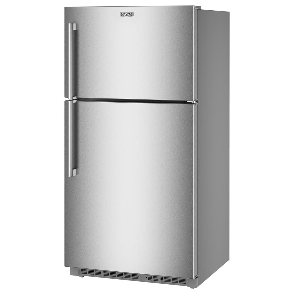 Maytag 21 Cu. Ft. Top Freezer Refrigerator with Garage Mode in Fingerprint Resistant Stainless Steel, , large